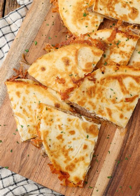 Pulled Pork Quesadilla - Barefeet in the Kitchen