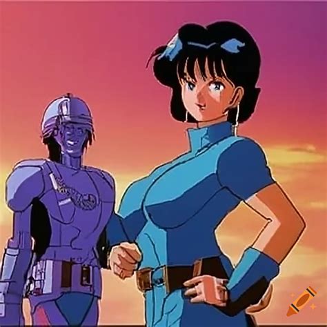 Illustration inspired by 80-90's anime ova