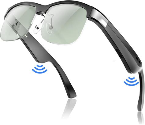 Amazon.com: LVTEL Smart Glasses, Polarized Bluetooth Sunglasses, Built-in Mic & Speakers, Voice ...