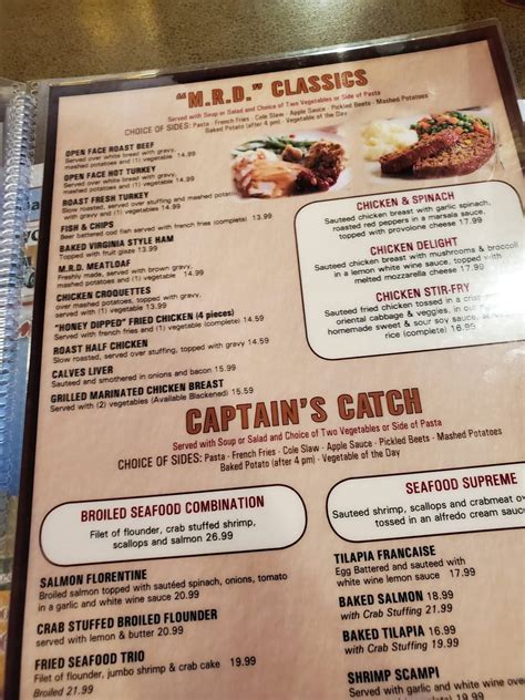 Menu at Maurice River Diner restaurant, Maurice River, NJ-47