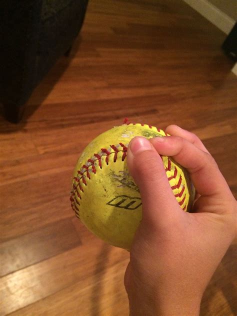 Circle change-up grip: throw like your fastball but don't finish all ...