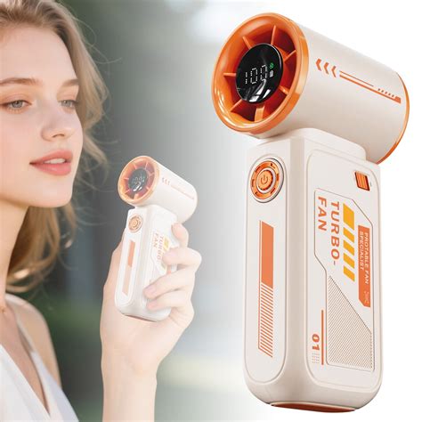 XZYYR Portable Rechargeable Handheld Fan With Powerful Airflow For ...