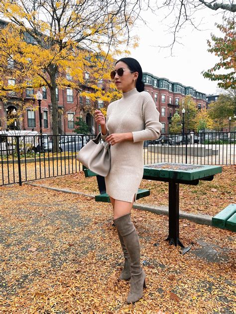 Mini Sweater Dress + Wool Wrap Coat // Abercrombie Petite