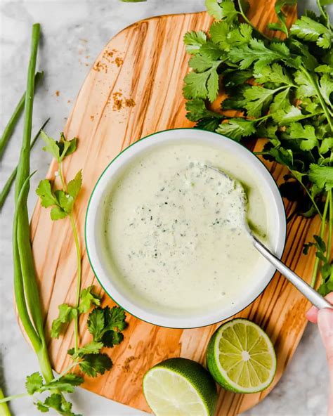 Cilantro Lime Crema - Eat Love Namaste