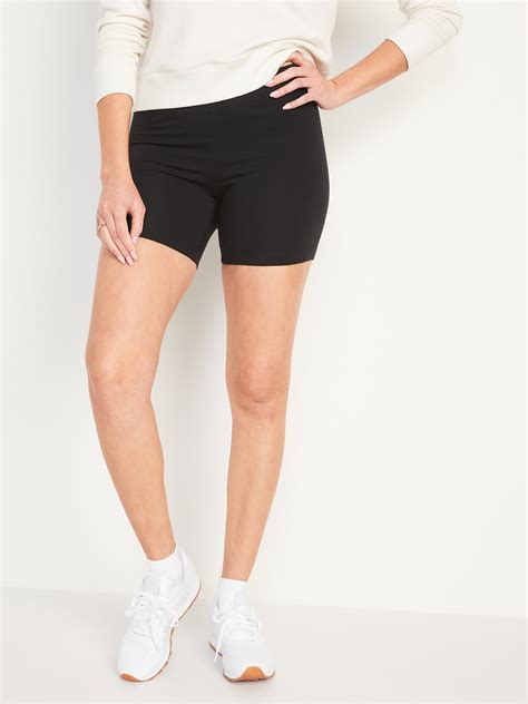 High waisted black biker shorts new arrivals