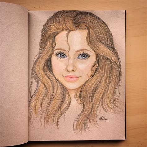 Semi-realistic self portrait, colored pencils, 8,5''x 11'' : r/Art