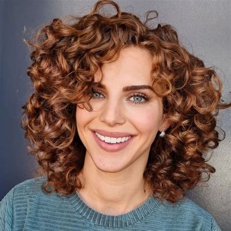 Side Bangs With Naturally Curly Hair