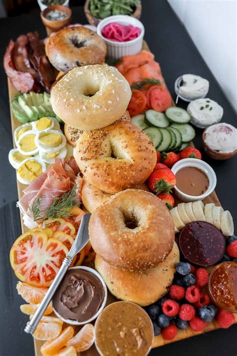 An Epic Bagel Charcuterie Board! (Sweet and Savory)