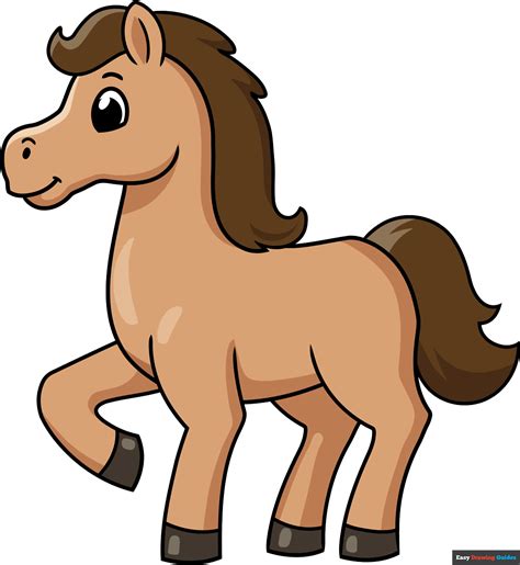 How to Draw a Simple Horse with - Draw A Simple Horse Step 17 how to ...