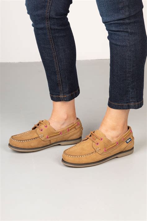 Ladies Leather Deck Shoes UK | Womens Lace Up Deck Shoes | Rydale