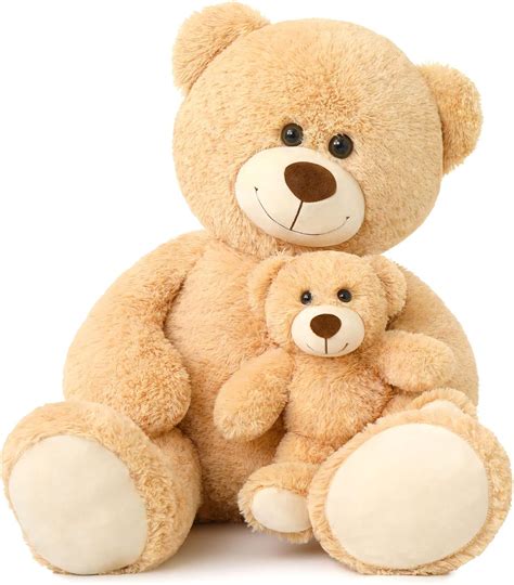Amazon.com: Muiteiur 39 Inch Giant Teddy Bear, Fun Mom Bear Plush with ...