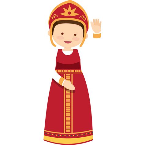 girl in russia national costume 19022676 PNG