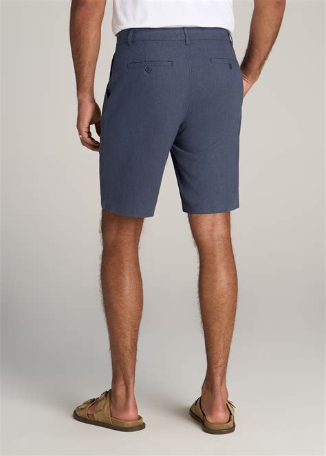 Chambray Linen Shorts For Tall Men | American Tall