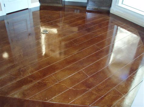 Stained Concrete Floors Look Like Wood – Flooring Tips