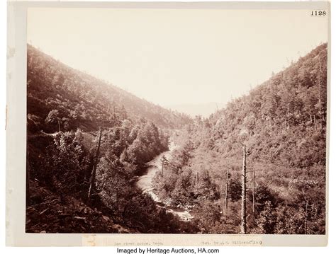 Doe River Gorge, Tennessee 10" x 13-¼" Albumen Silver Print, ca. | Lot ...