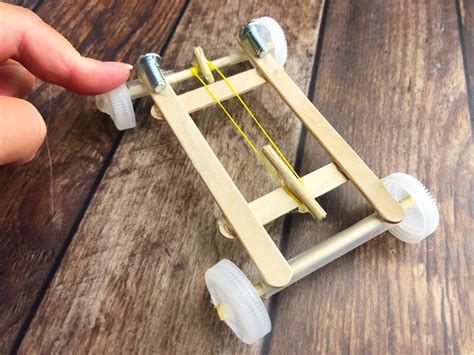 How To Make A Rubber Band Car - Little Bins for Little Hands