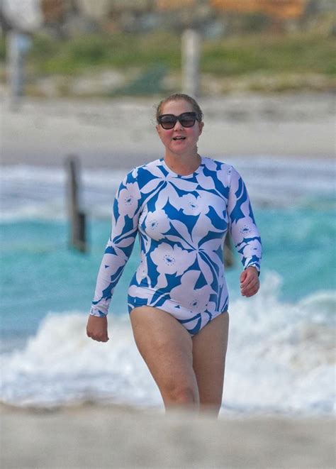 Amy Schumer at the Beach in St. Barts 12/27/2022 • CelebMafia