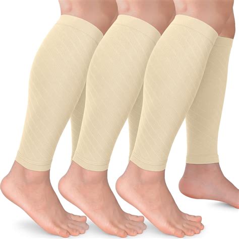 3 Pairs Calf Compression Sleeves for Women Men, Leg Compression Sleeve ...