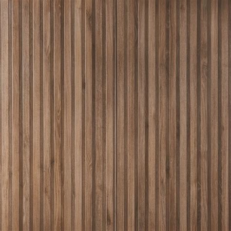 Nobu Ribbon Roble Brown 24x48 Wood Look Matte Fluted Porcelain Tile ...
