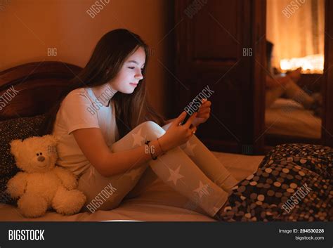 Teen Girls Lying Bed Image & Photo (Free Trial) | Bigstock