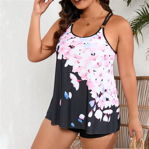 One Piece Swimsuit Women Sawvnm Women's 2024 Spring Fashion Plus Size Conservative Skirt Style ...