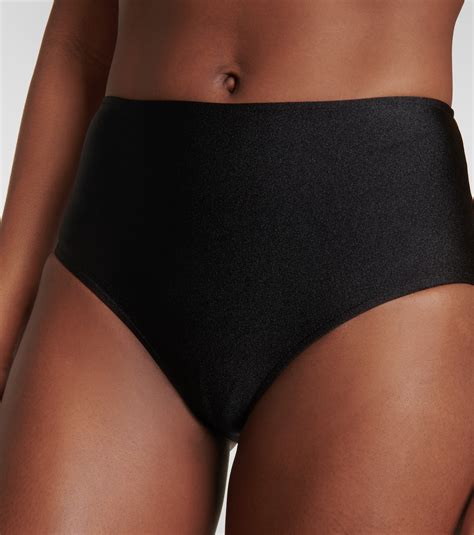 Embellished mid-rise bikini in black - Adriana Degreas | Mytheresa