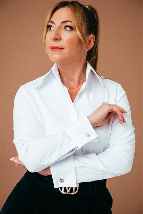 White Blouse for Women Elegant French Cuff Shirt for Women - Etsy ...