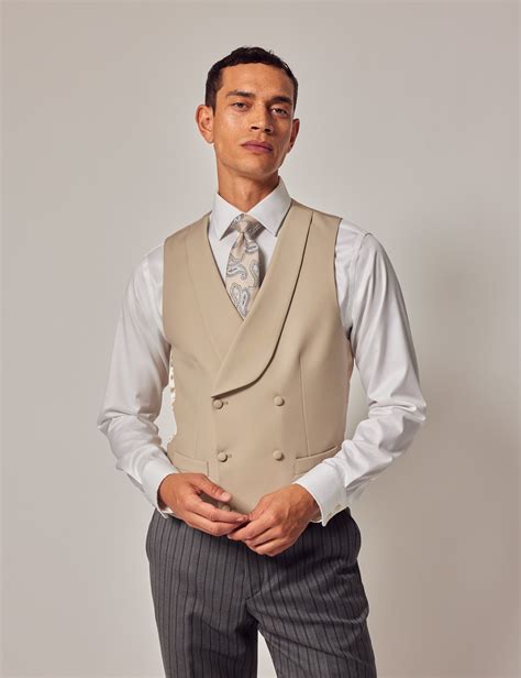 Men's Sand Double Breasted Waistcoat – 1913 Collection