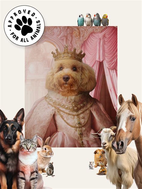 The Spoiled Princess - Custom Pet Portrait