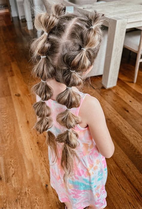 Kids Hairstyles: Double Bubble Braids