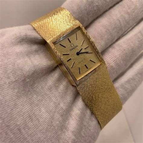 14K Yellow Gold Omega Vintage Watch Mens Solid Gold Timepiece 1985 - Etsy