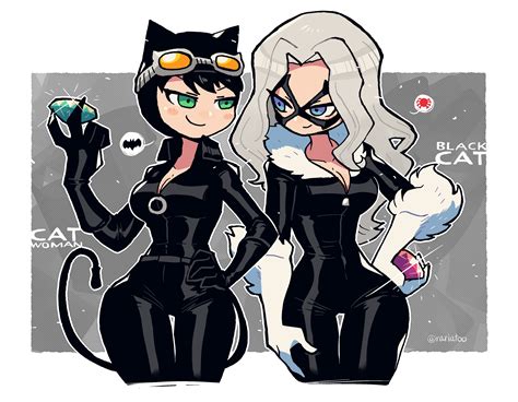 black cat, felicia hardy, catwoman, and selina kyle (marvel and 3 more ...