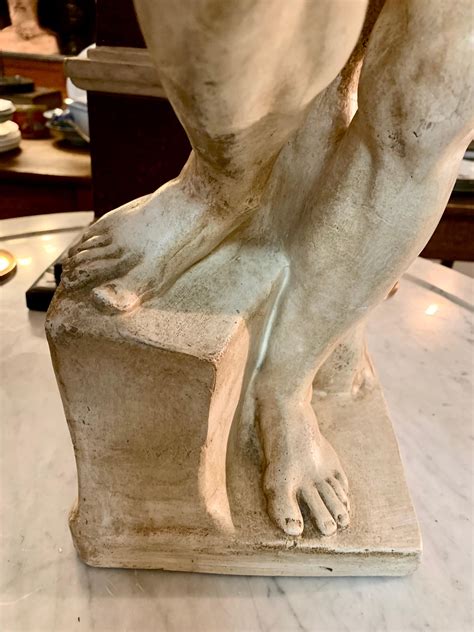 Early 20th Century Plaster Sculpture of Dying Slave, Micchelangelo. For ...