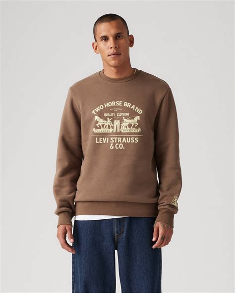 Standard Fit Graphic Crewneck Sweatshirt - Brown | Levi's® US