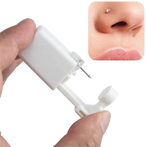 3 Pack Disposable Self Nose Piercing Kit with Nose Rings - Safe and ...