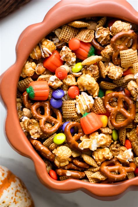 Sweet and Salty Halloween Snack Mix - Our Balanced Bowl