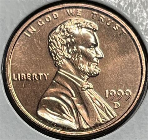 1999-D Lincoln Memorial Cent ~ Brilliant Uncirculated Condition - For ...