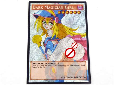 Dark Magician Girl e2 YUGIOH orica SECRET RARE proxy sexy nsfw | Etsy