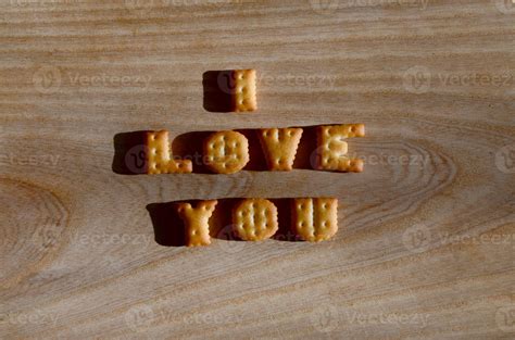 I love you. Heap of edible letters 13996093 Stock Photo at Vecteezy