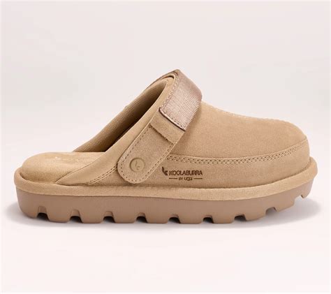 Koolaburra by UGG Backstrap Suede Clogs - Tizzey - QVC.com