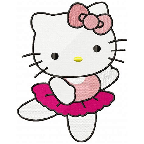 Hello Kitty Dance Embroidery Design