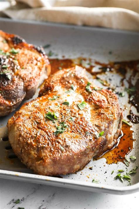 Easy (and Juicy!) Oven Baked Bone In Pork Chops | Recipe | Healthy pork ...