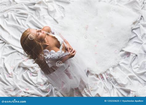 Upper Sight of a Young Girl Getting Undressed Stock Image - Image of ...