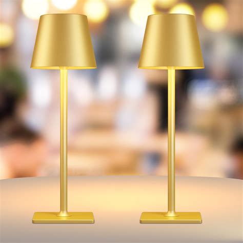 Cordless Table Lamps for Home,Table,Dining Room, Gold Rechargeable ...