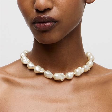 J.Crew: Baroque Pearl Necklace For Women