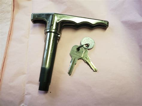 Handle with two Hurd Lock keys and Record & Detach tag. | eBay