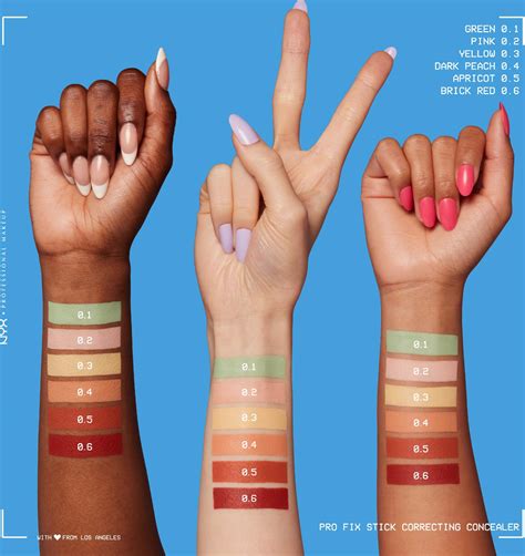 NYX PROFESSIONAL MAKEUP Pro Fix Stick Correcting Concealer 0.1 Green ...