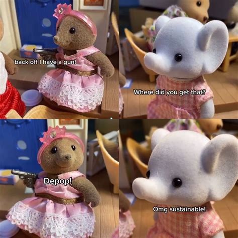 Pin by gay ge on sillies, funnies | Calico critters families, Little ...