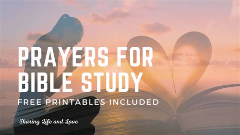 25+ Free Printable Scriptures and Prayers for Bible Study - Sharing ...