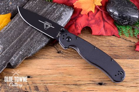 Ontario Knife 8830 Rat II Black G10 D2 - Knives for Sale